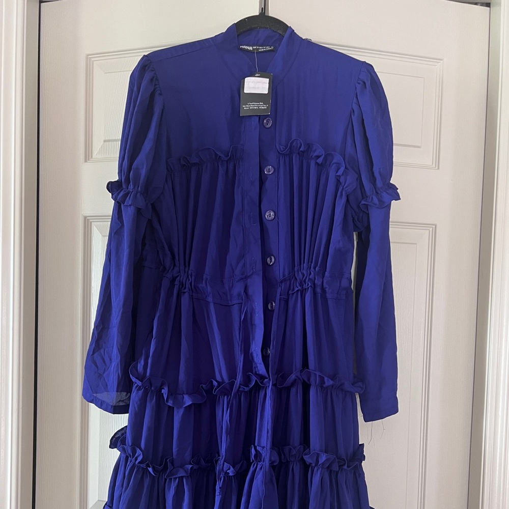 Hana Purple dress with frills